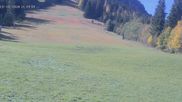 Archived webcam image showing Spieserlifte Unterjoch View of the ski run on 15 Oct 2026 at 12:18