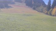 Archived webcam image showing Spieserlifte Unterjoch View of the ski run on 15 Oct 2026 at 14:18