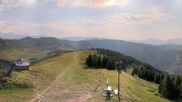 Archived webcam image showing Notre Dame de Bellecombe - Top station chairlift Ban Rouge on 31 Jul 2026 at 02:18