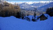 Archived webcam image showing Mountain station of the Chabrières chair lift on 26 Feb 2026 at 16:11