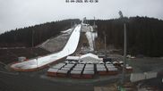 Archived webcam image showing Ski Jumping Venue at Vogtland Arena on 1 Apr 2026 at 07:43