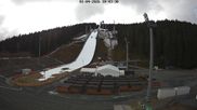 Archived webcam image showing Ski Jumping Venue at Vogtland Arena on 1 Apr 2026 at 12:43