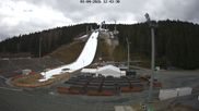 Archived webcam image showing Ski Jumping Venue at Vogtland Arena on 1 Apr 2026 at 14:43