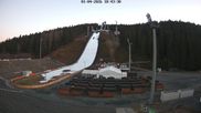 Archived webcam image showing Ski Jumping Venue at Vogtland Arena on 1 Apr 2026 at 20:43