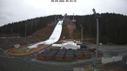Archived webcam image showing Ski Jumping Venue at Vogtland Arena on 4 Apr 2026 at 07:08