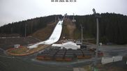 Archived webcam image showing Ski Jumping Venue at Vogtland Arena on 4 Apr 2026 at 08:08