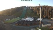 Archived webcam image showing Ski Jumping Venue at Vogtland Arena on 1 Oct 2026 at 08:40