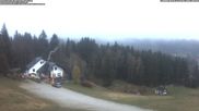 Archived webcam image showing Ski lift and slope at "Bleaml Alm" on 14 Apr 2026 at 06:10