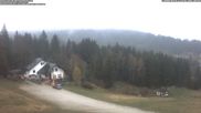 Archived webcam image showing Ski lift and slope at "Bleaml Alm" on 14 Apr 2026 at 08:10