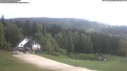 Archived webcam image showing Ski lift and slope at "Bleaml Alm" on 12 May 2026 at 07:05