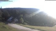 Archived webcam image showing Ski lift and slope at "Bleaml Alm" on 18 Jun 2026 at 06:16