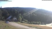 Archived webcam image showing Ski lift and slope at "Bleaml Alm" on 2 Jul 2026 at 07:34