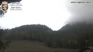 Archived webcam image showing Colle di Joux ski run on 18 Oct 2026 at 14:52