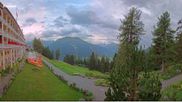 Archived webcam image showing Schatzalp Hotel on 18 Aug 2026 at 07:49