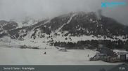 Archived webcam image showing Grandvalira Ski Resort: Pi de Migdia on 12 Apr 2026 at 17:48