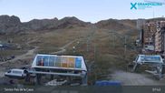 Archived webcam image showing Grandvalira: Base Station Pas de la Casa on 30 Oct 2026 at 08:10