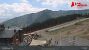 Archived webcam image showing Vallnord - Pal: View of La Massana Base Station on 5 Aug 2026 at 13:21