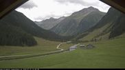 Archived webcam image showing Krimmler Tauernhaus Mountain Hut - Webcam South on 27 Jul 2026 at 16:46