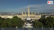 Archiviertes Webcam Bild: Wien - Burgtheater & Rathaus am 27.07.2026 um 08:46 Uhr