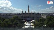 Archiviertes Webcam Bild: Wien - Burgtheater & Rathaus am 27.07.2026 um 15:46 Uhr