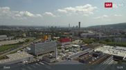 Archived webcam image showing Zürich - Gebäude des SF on 1 Aug 2026 at 13:35