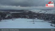 Archived webcam image showing Oberwiesenthal - Fichtelberg ski slope on 27 Mar 2026 at 03:47