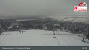 Archived webcam image showing Oberwiesenthal - Fichtelberg ski slope on 27 Mar 2026 at 09:47