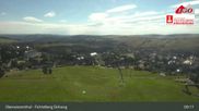 Archived webcam image showing Oberwiesenthal - Fichtelberg ski slope on 12 Jul 2026 at 09:34