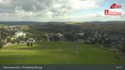 Archived webcam image showing Oberwiesenthal - Fichtelberg ski slope on 12 Jul 2026 at 13:34