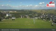 Archived webcam image showing Oberwiesenthal - Fichtelberg ski slope on 12 Jul 2026 at 17:34