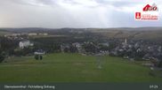 Archived webcam image showing Oberwiesenthal - Fichtelberg ski slope on 14 Jul 2026 at 07:28