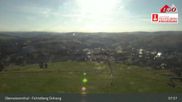 Archived webcam image showing Oberwiesenthal - Fichtelberg ski slope on 9 Aug 2026 at 08:48