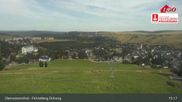 Archived webcam image showing Oberwiesenthal - Fichtelberg ski slope on 9 Aug 2026 at 15:48