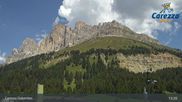 Archived webcam image showing Carezza Ski Resort: Pra di Tori - Base Station on 15 Aug 2026 at 13:48