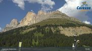 Archived webcam image showing Carezza Ski Resort: Pra di Tori - Base Station on 15 Aug 2026 at 15:48