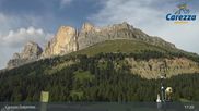 Archived webcam image showing Carezza Ski Resort: Pra di Tori - Base Station on 15 Aug 2026 at 17:48