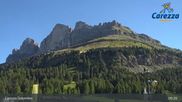 Archived webcam image showing Carezza Ski Resort: Pra di Tori - Base Station on 26 Aug 2026 at 09:54