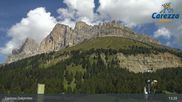 Archived webcam image showing Carezza Ski Resort: Pra di Tori - Base Station on 26 Aug 2026 at 13:54