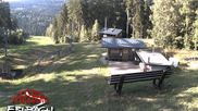 Archived webcam image showing Upper station of Erlbach-Kegelberg on 12 Jul 2026 at 18:36