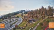 Archived webcam image showing Bödele: View from restaurant Fetz on 10 Apr 2026 at 07:53