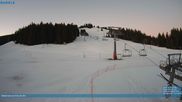 Archived webcam image showing Chair Lift Lank in Bödele ski resort on 26 Feb 2026 at 07:32
