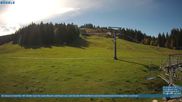 Archived webcam image showing Chair Lift Lank in Bödele ski resort on 5 Oct 2026 at 12:58