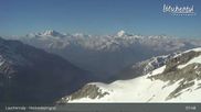 Archived webcam image showing top station gondola Gandegg-Hockenhorngrat on 28 May 2026 at 08:28