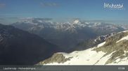 Archived webcam image showing top station gondola Gandegg-Hockenhorngrat on 15 Jun 2026 at 07:13