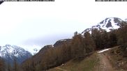 Archived webcam image showing Restaurant at Moosalp on 10 May 2026 at 06:32
