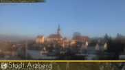 Archived webcam image showing View over the village Arzberg on 27 Mar 2026 at 06:29