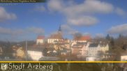 Archived webcam image showing View over the village Arzberg on 27 Mar 2026 at 10:29