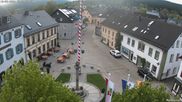Archived webcam image showing Market square Bischofsgrün on 10 May 2026 at 07:30