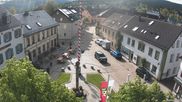Archiviertes Webcam Bild: Marktplatz Bischofsgrün am 20.05.2026 um 08:57 Uhr