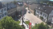 Archived webcam image showing Market square Bischofsgrün on 28 May 2026 at 08:42
